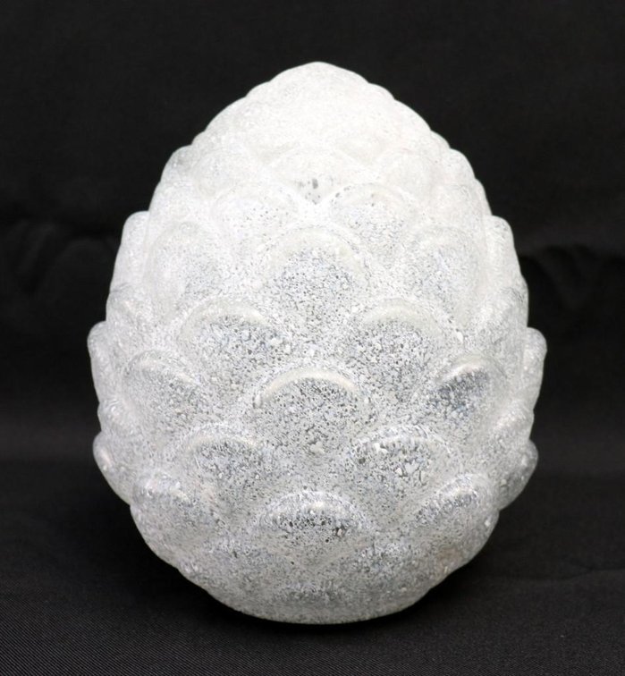 Large Frosted Glass Artichoke