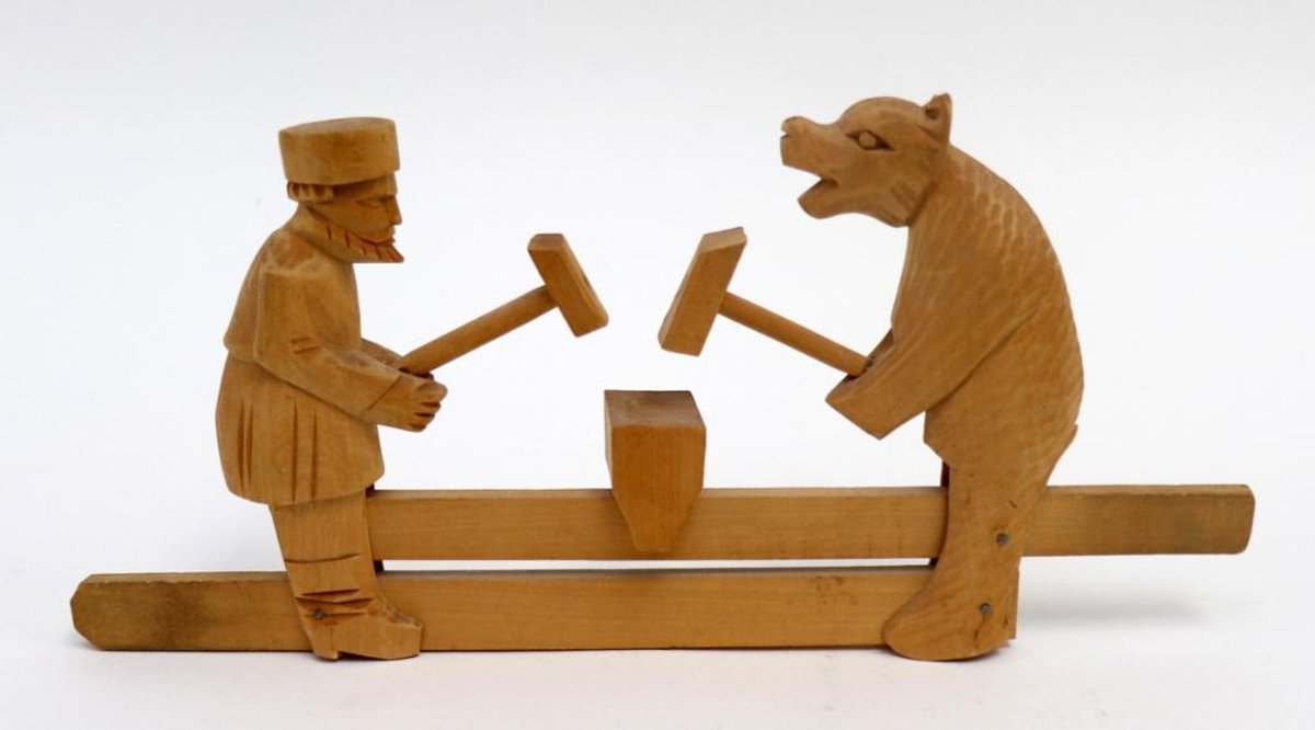 Russian Wooden Push/Pull Toy