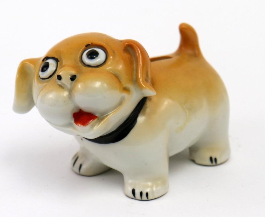 Japan Ceramic Dog Still Bank