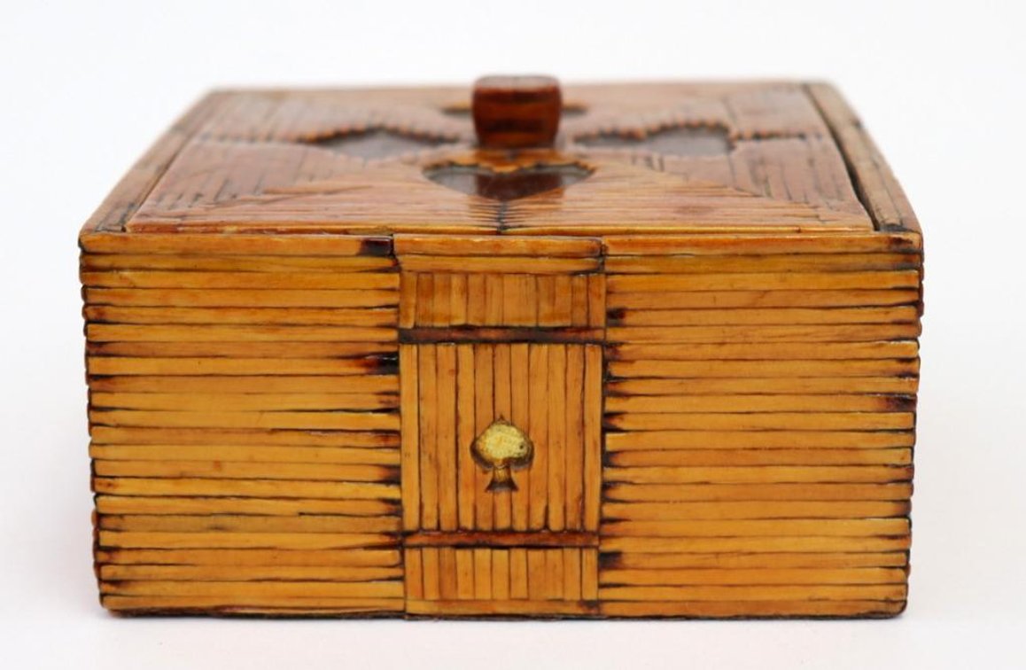 Tramp Art Card Box