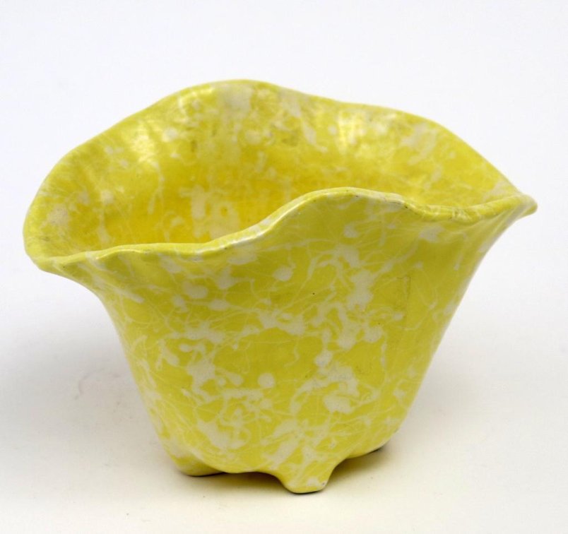 Shawnee Yellow Fluted Vase