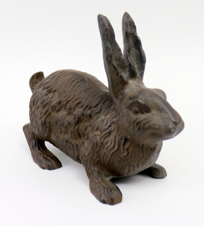 Iron Rabbit Sculpture