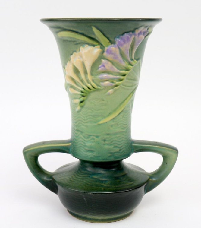 Roseville Freesia Vase