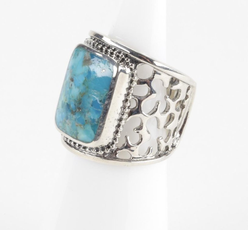 BBJ Sterling Silver Turquoise Ring