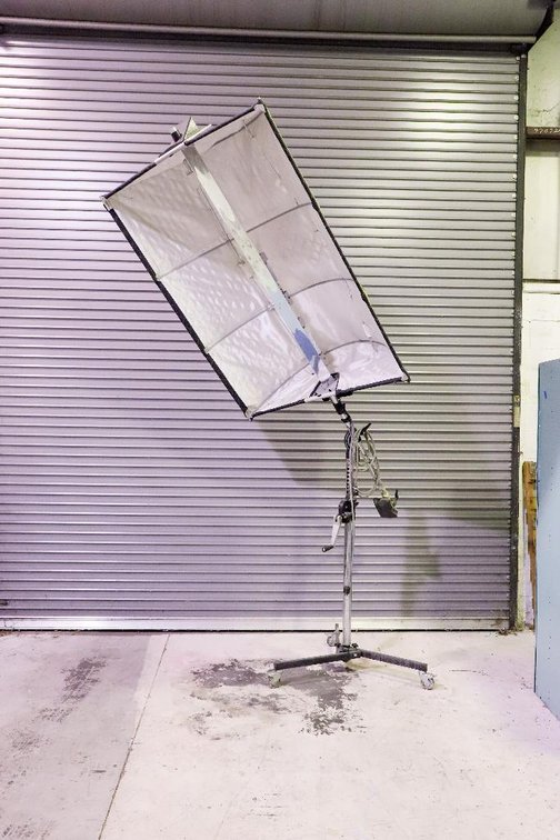 Larger Lucifero "Window Light" Hot Light on Boom Stand