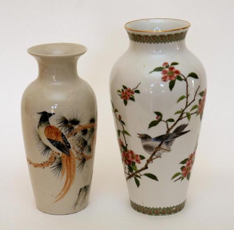 Two Japanese Themed Vase