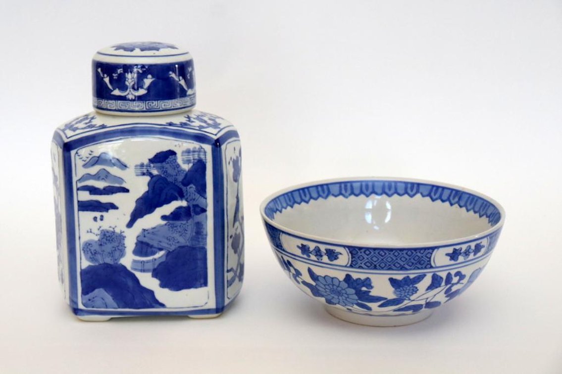 Two Blue & White Porcelain Pieces