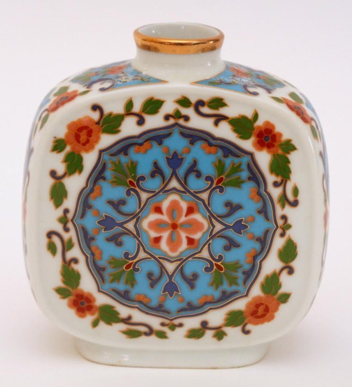 Hand Painted Porcelain Bud Vase