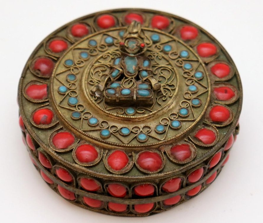 Brass Nepalese Trinket Box