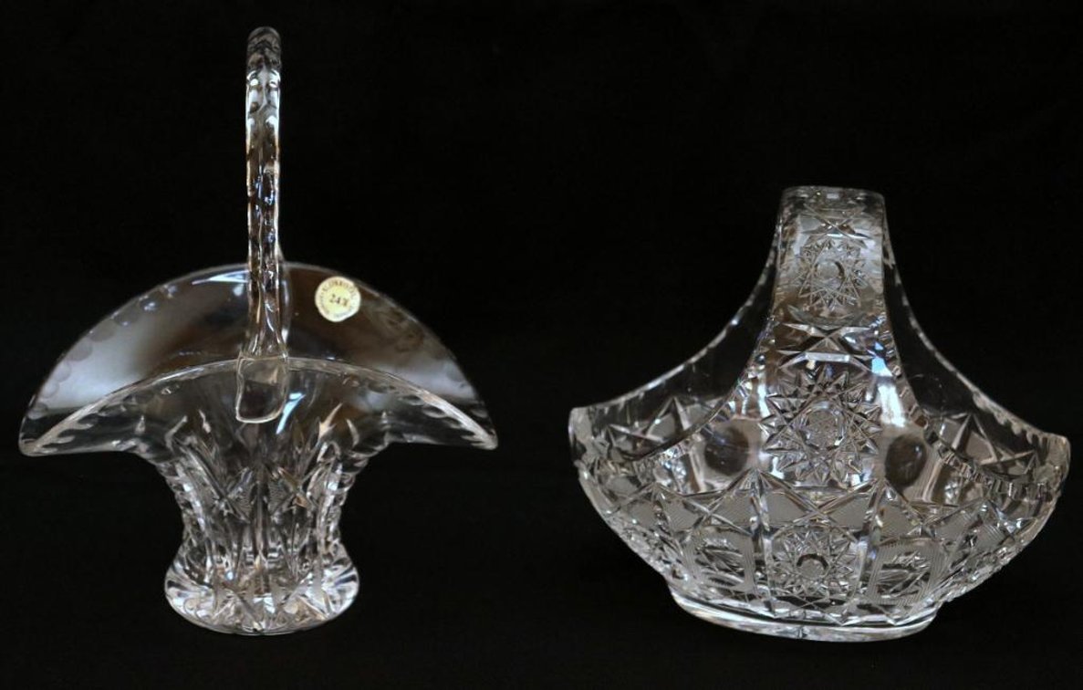 Two Crystal Baskets