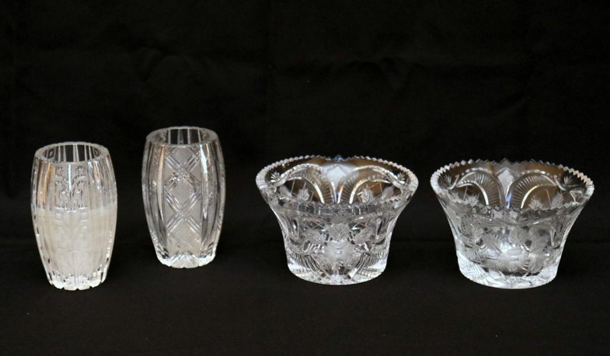 Four Lead Crystal Pieces
