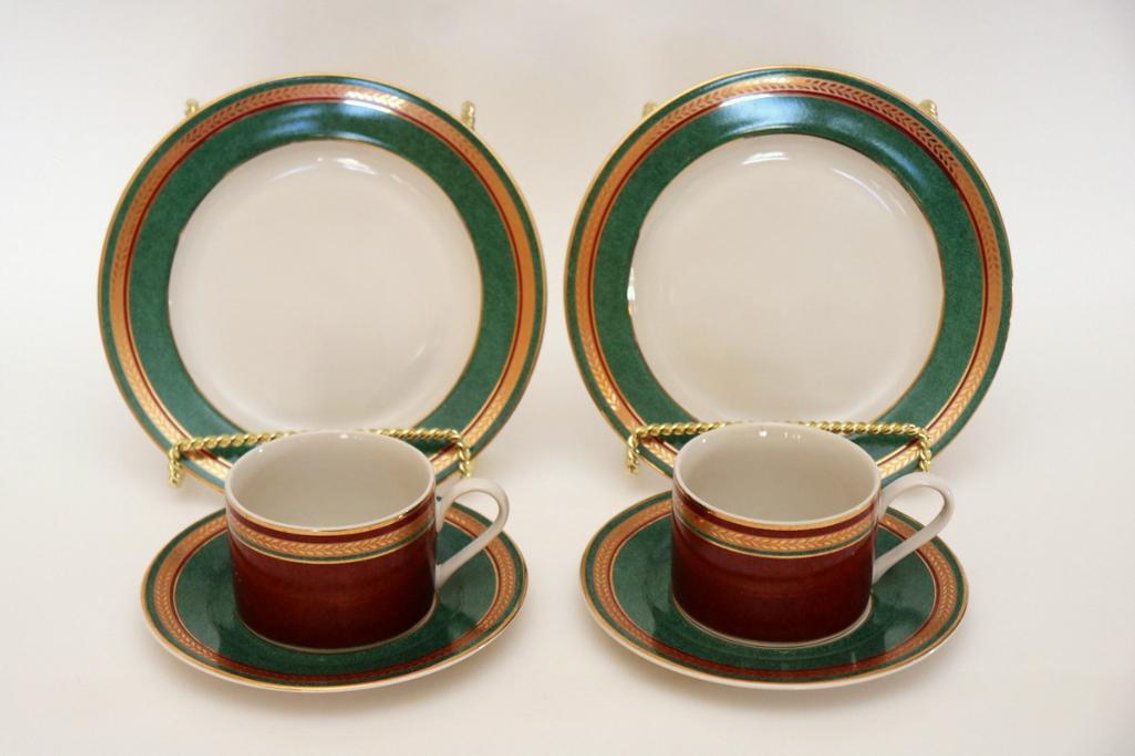 PTS International "Gramercy" Stoneware 3-Piece Teacup Sets