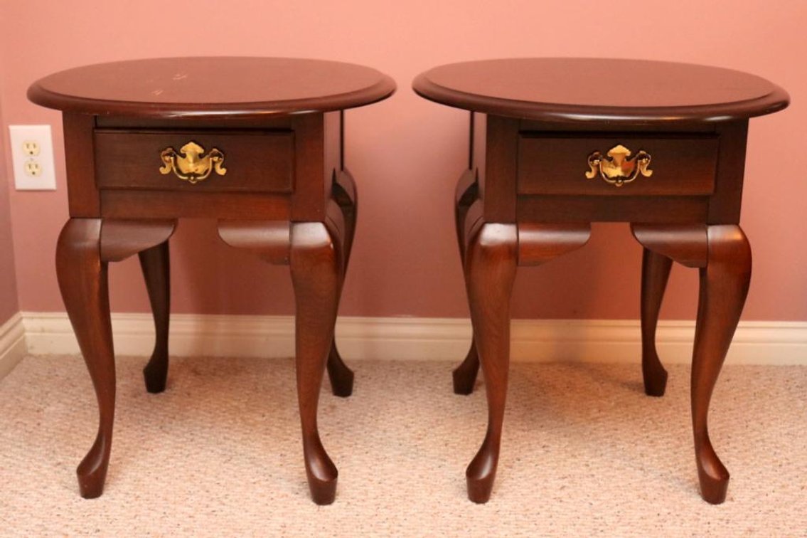 Pair of Chippendale Style End Tables
