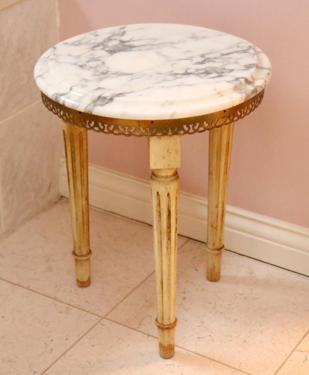 Marble Top Plant Stand