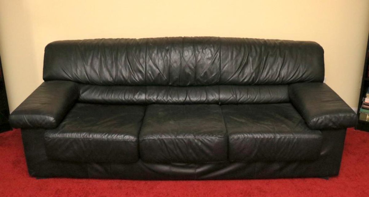 Black Leather Sofa