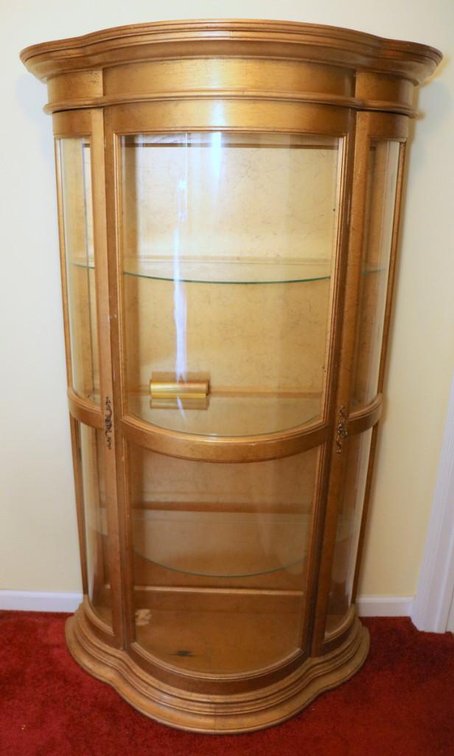 Curved Curio Cabinet