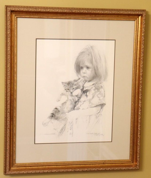 "Grace and The Doctor's Cat" Lithograph, Pencil Signed