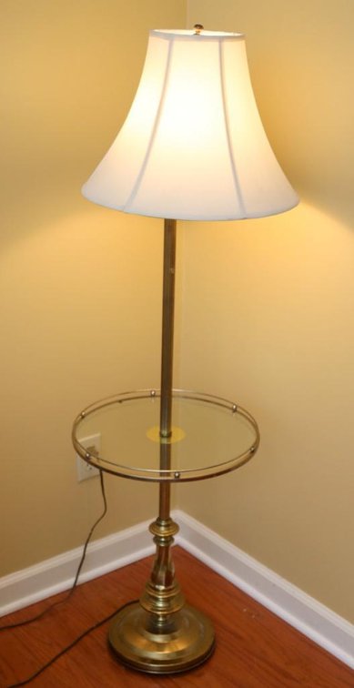 Side Table Floor Lamp