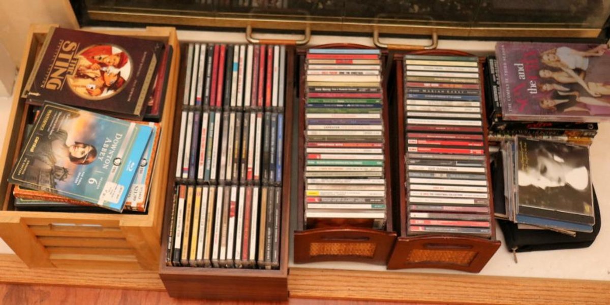 Large CD and DVD Collection