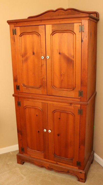 Beautiful Pine Two-Section Cabinet