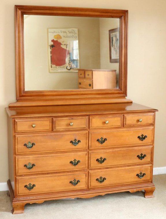Sumter Cabinet Co. Double Dresser with Mirror