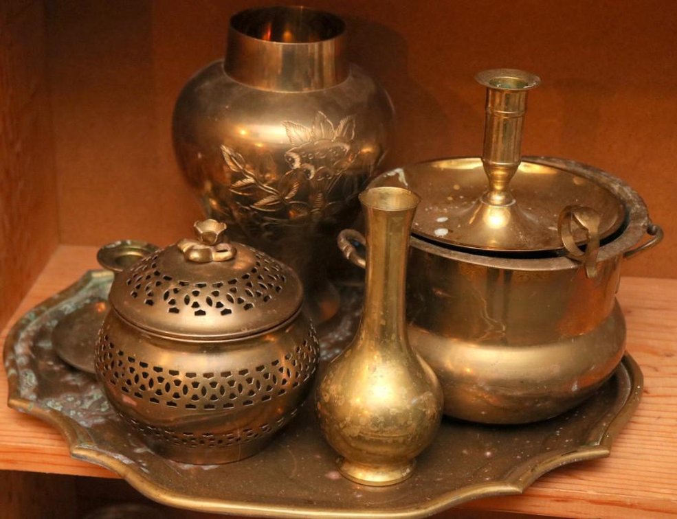 Collection of Brass Decorating Pieces
