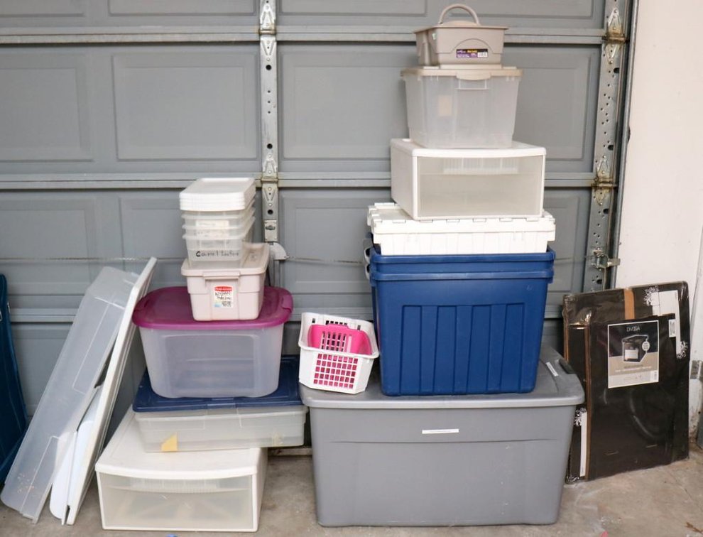 Collection of Plastic Storage and Organization