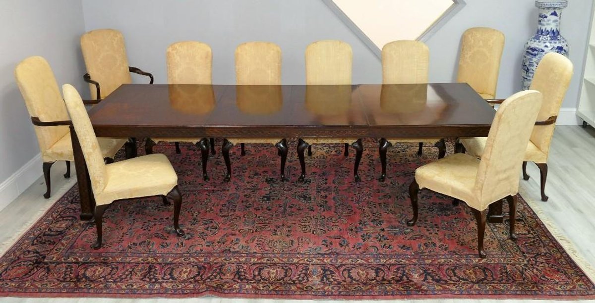 Henredon Mahogany Chippendale Style Dining Table