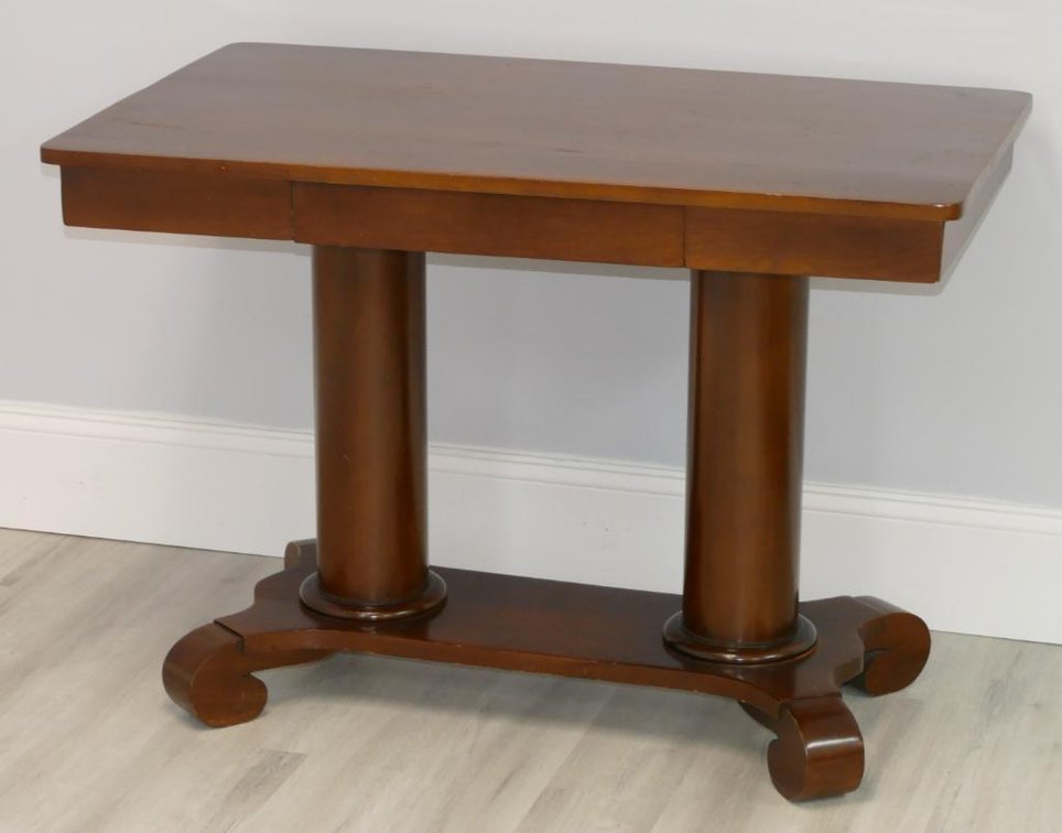 Antique Empire Mahogany Library Table