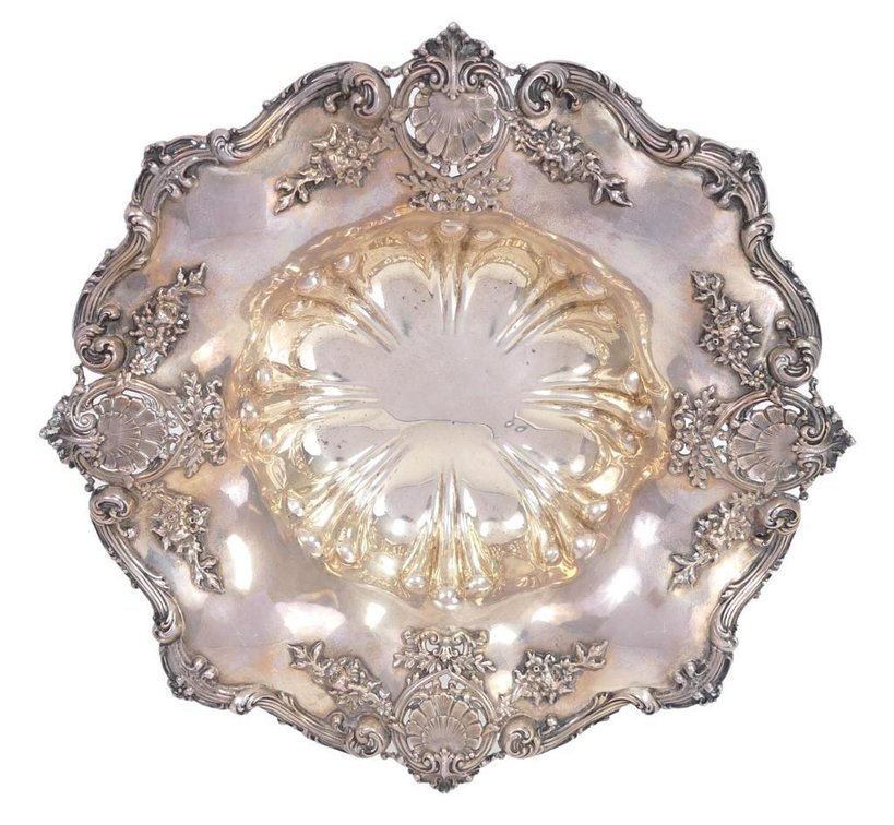 Redlich & Co. Sterling Silver Reticulated Centerpiece Bowl