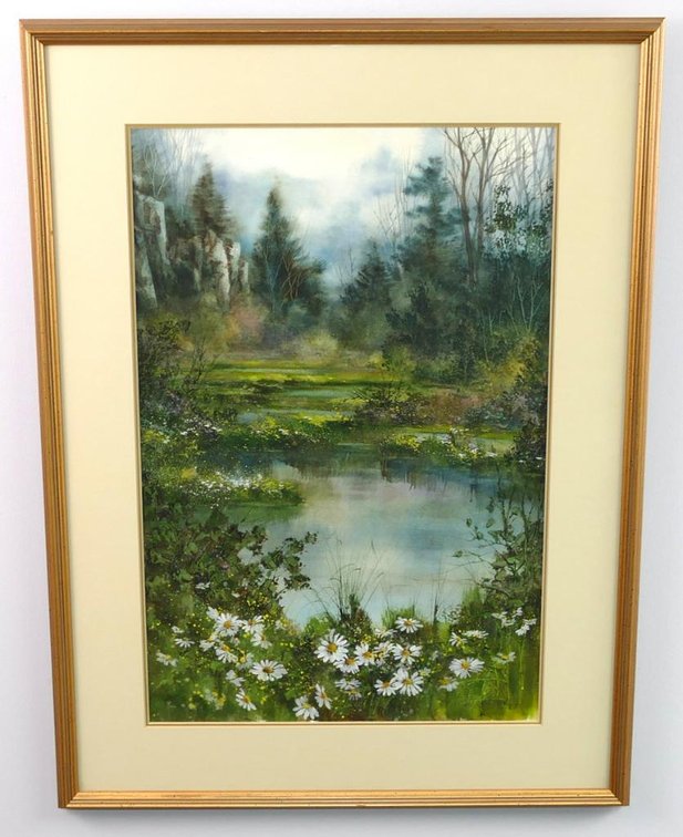 Original Diane Anderson Landscape Watercolor Painting