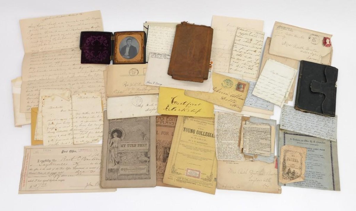 Large 19th Century Ephemera Collection Hand Written Letters, Booklets, & More