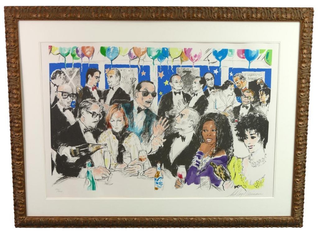 Leroy Neiman "Celebrity Night at Spago" Serigraph