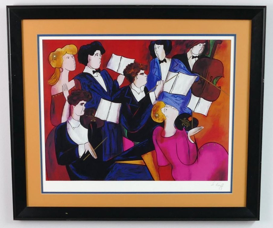 Linda Le Kinff "Accords" Seriolithograph