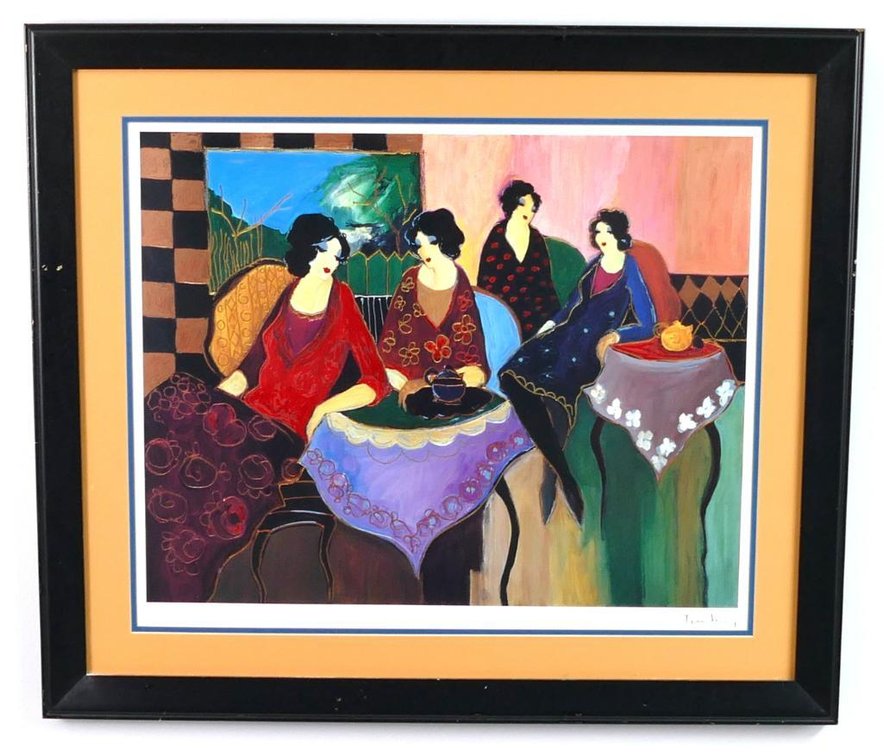 Itzchak Tarkay "Two by Two" Seriolithograph