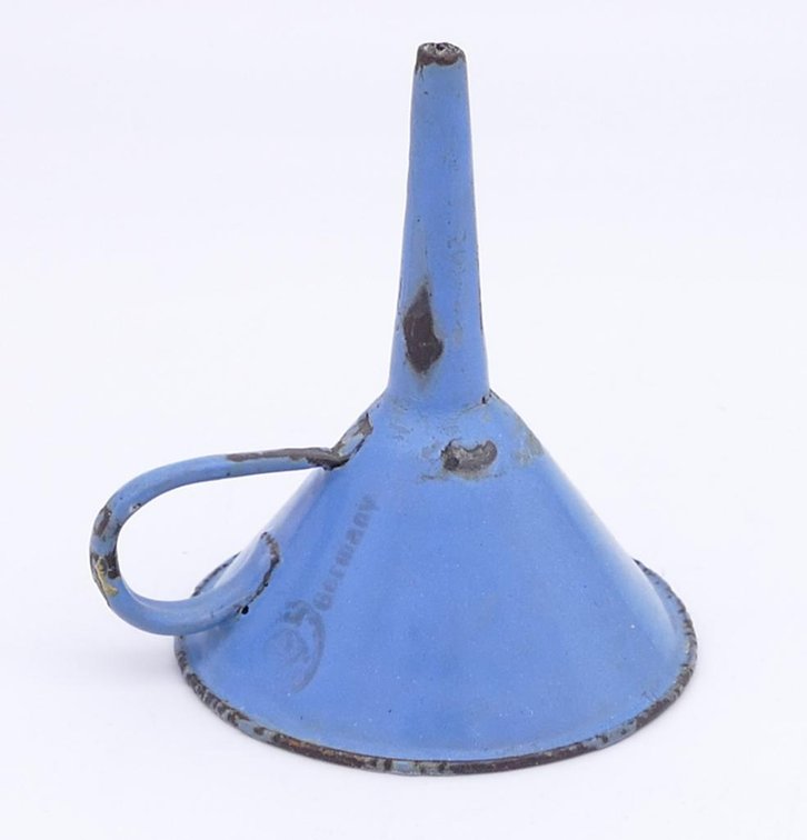 Vintage German Enameled Porcelain Funnel