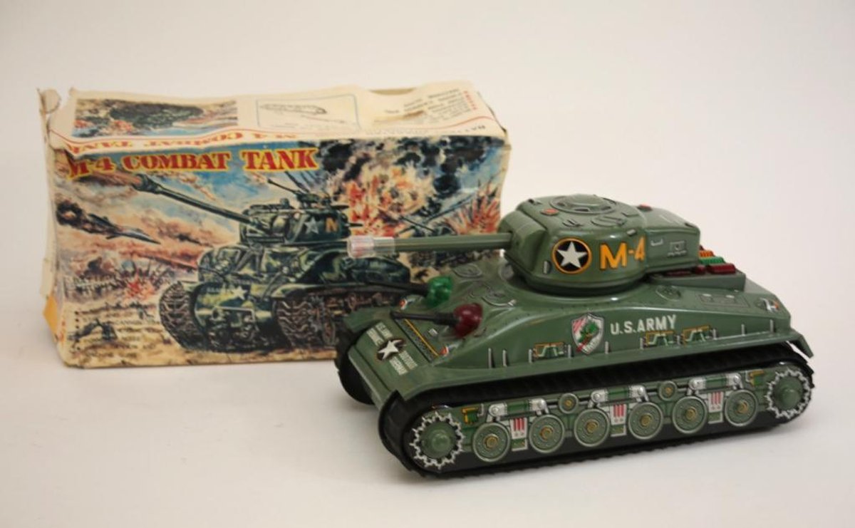 Tin Litho Sherman Tank
