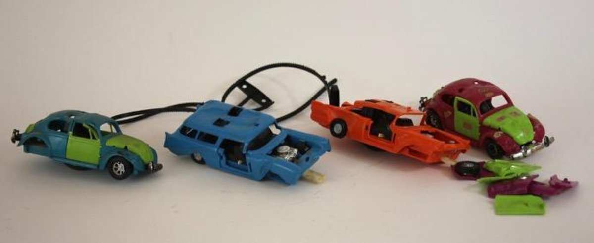 1970's Kenner Smash Up Derby Demotion Cars