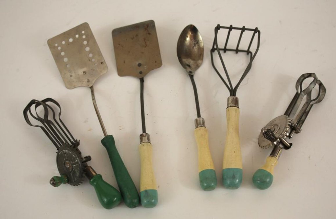 Vintage Kitchen Toy Utensils