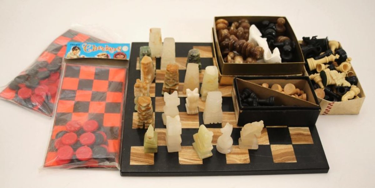 Chess and Checkers Pieces