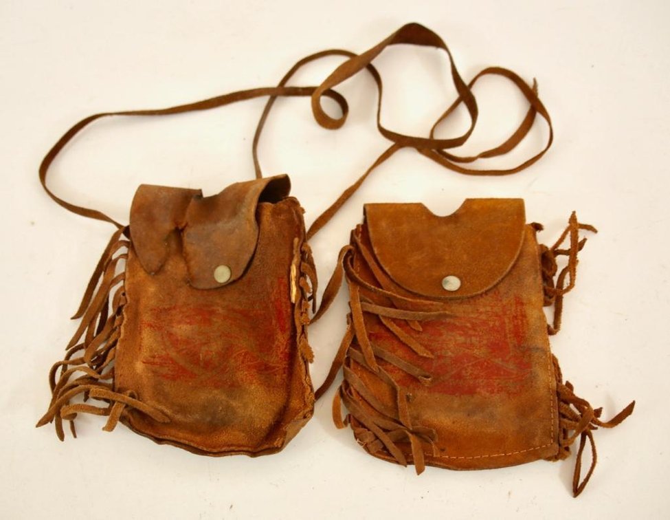 Two Leather Pouches