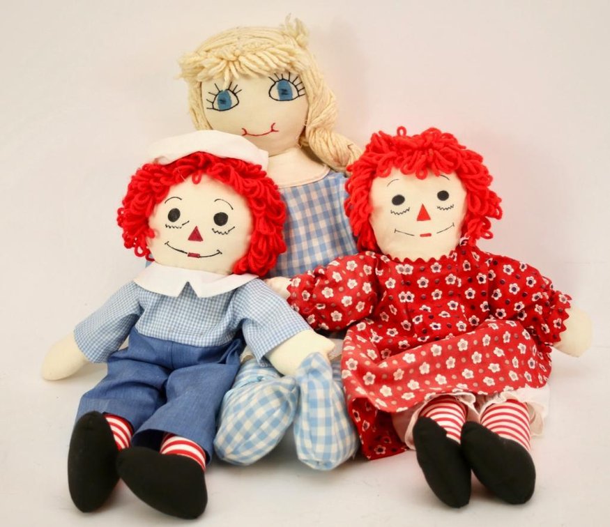 Three Rags Dolls