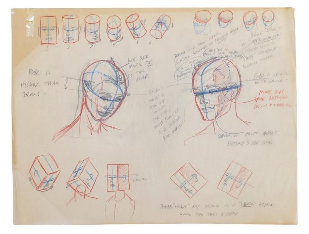 Sketch of Proportions - Attributed to Ronald Morris