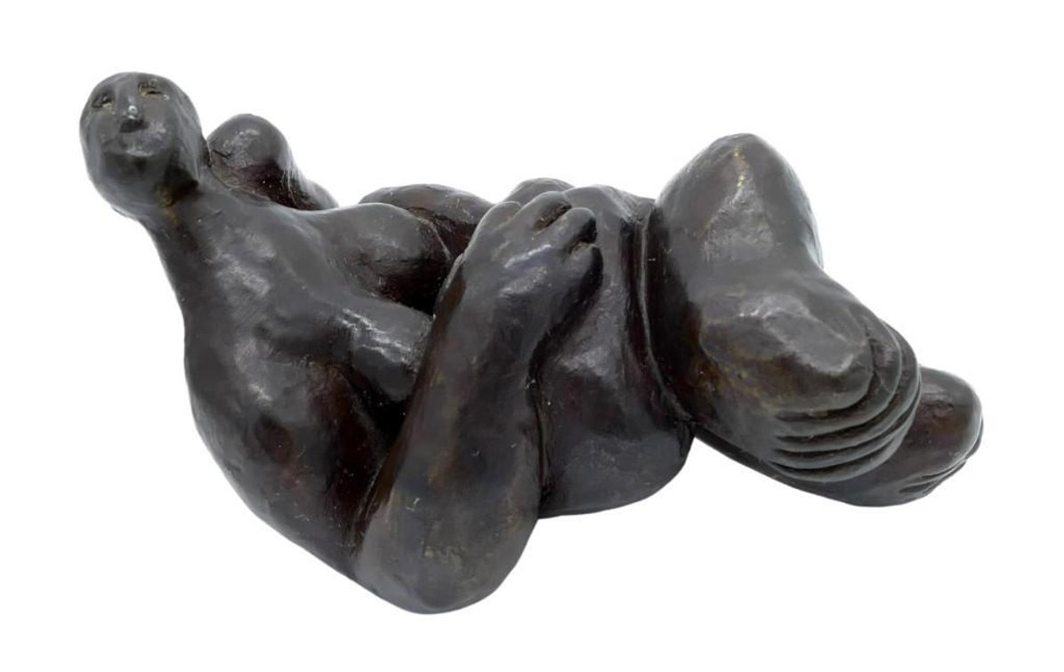"Reclining Female Nude" Karen Petersen Sculpture