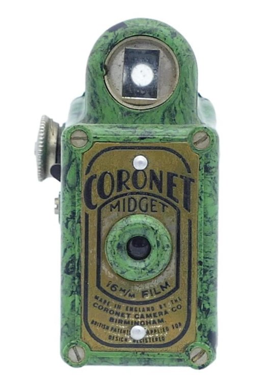Circa 1935 Coronet Midget Green Bakelite Camera