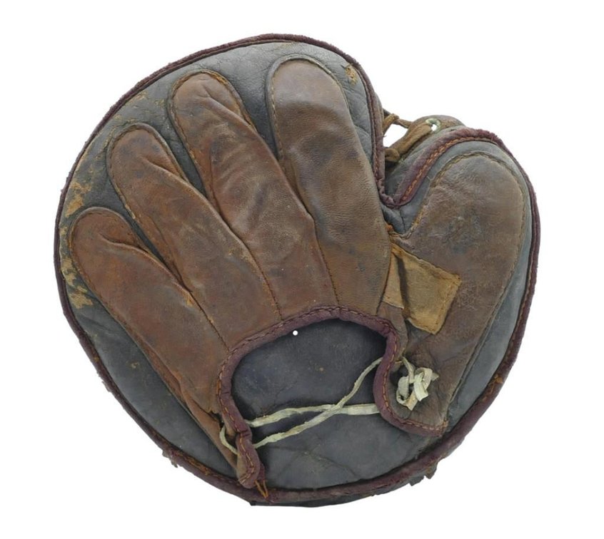Antique Spalding Leather Catcher's Mitt