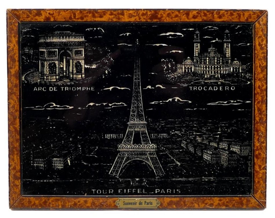 "Souvenir de Paris" Black and Luster Art