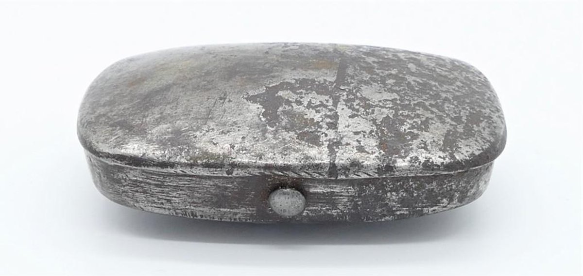 19th Century Hand Forged Steel Snuff Box