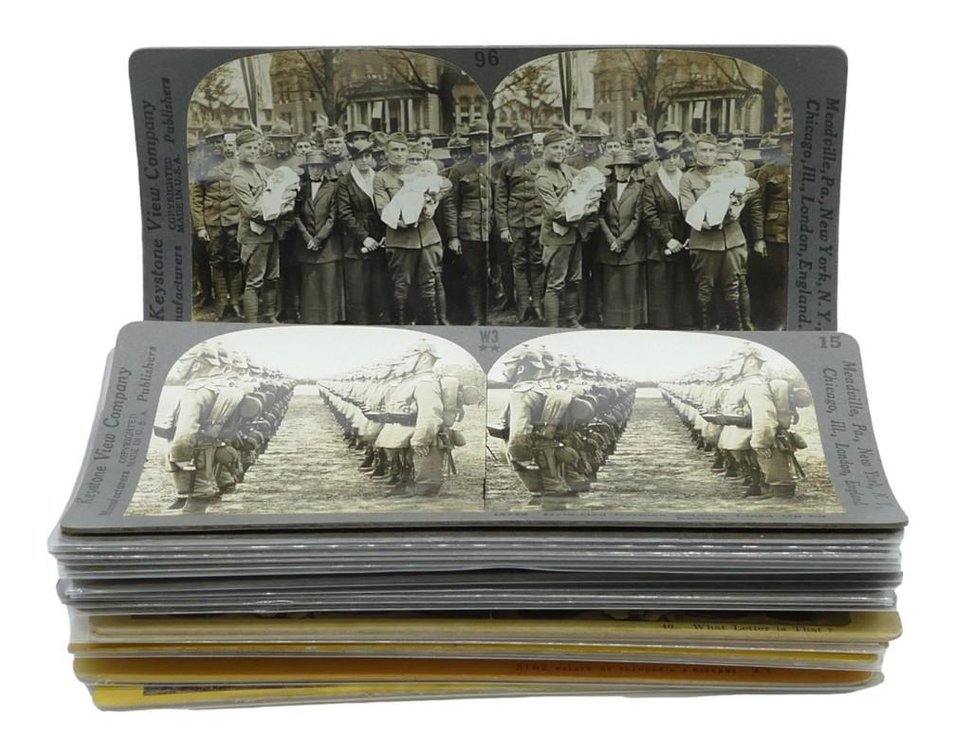 Twenty-One Stereoscope Viewer Cards