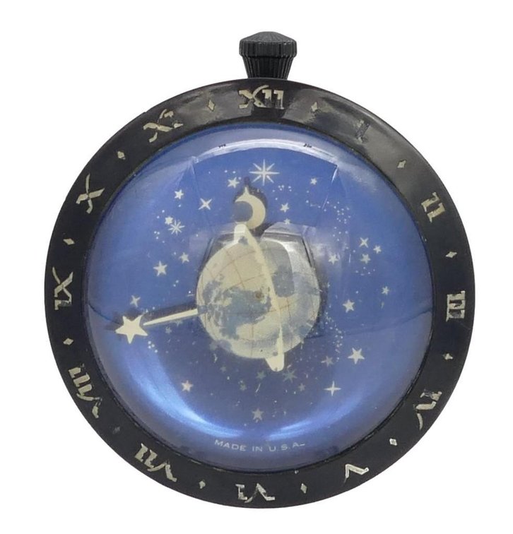 Circa 1930's Westclox Celestial Paperweight Clock
